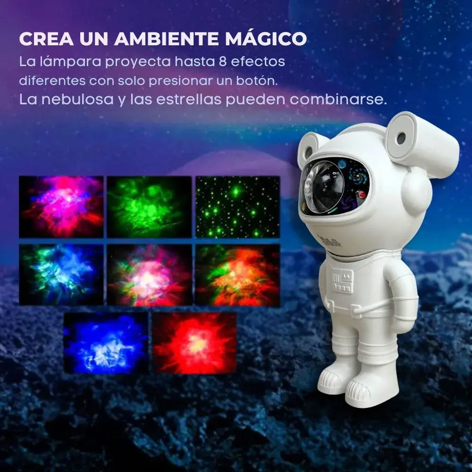 ASTRONAUTA PARLANTE BLUETOOTH Y PROYECTOR